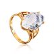 Fashionable Gold Topaz Ring, Ring Size: 8.5 / 18.5, image 