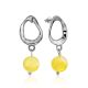 Boho Chic Silver Amber Dangle Earrings The Palazzo, image 