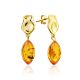 Gilded Silver Dangles With Luminous Cognac Amber The Palazzo, image 