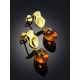 Gilded Silver Dangles With Luminous Cognac Amber The Palazzo, image , picture 2