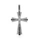 White Gold Diamond Cross Pendant, image 