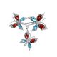 Wonderful Silver Crystal Butterfly Brooch, image 