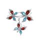 Wonderful Silver Crystal Butterfly Brooch, image 