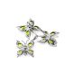 Silver Chrysolite Butterfly Brooch, image , picture 4