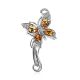 Fabulous Silver Citrine Butterfly Brooch, image 