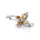 Fabulous Silver Citrine Butterfly Brooch, image , picture 3