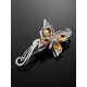 Fabulous Silver Citrine Butterfly Brooch, image , picture 2