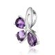 Charming Silver Amethyst Pendant, image , picture 3