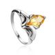 Amazing Silver Citrine Ring, Ring Size: 8 / 18, image 