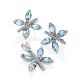 Butterfly Motif Silver Topaz Earrings, image , picture 4