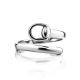 Stylish Belt Shaped Silver Coil Ring The ICONIC, Ring Size: Adjustable, image , picture 3
