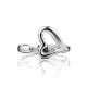 Heart Shaped Silver Adjustable Ring The Liquid, Ring Size: Adjustable, image , picture 4
