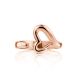 Heart Shaped Gilded Silver Adjustable Ring The Liquid, Ring Size: Adjustable, image , picture 3