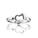 Heart Shaped Silver Ring The Liquid, Ring Size: 5.5 / 16, image , picture 3