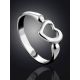 Heart Shaped Silver Ring The Liquid, Ring Size: 8.5 / 18.5, image , picture 2