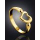 Heart Shaped Gilded Silver Ring The Liquid, Ring Size: 6.5 / 17, image , picture 2