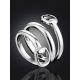 Silver Belt Shaped Ring The ICONIC, Ring Size: Adjustable, image , picture 2
