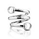 Silver Belt Shaped Ring The ICONIC, Ring Size: Adjustable, image , picture 4