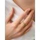 Floral Design Gilded Ring The Liquid, Ring Size: Adjustable, image , picture 4