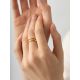 Coil Design Gold Plated Silver Ring The CONIC, Ring Size: Adjustable, image , picture 3