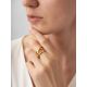 Twisted Gold Plated Silver Adjustable Ring The ICONIC, Ring Size: Adjustable, image , picture 5