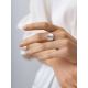 Matt Silver Adjustable Ring The Liquid, Ring Size: Adjustable, image , picture 4