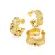 GORGEOUS 18ct Gold on Sterling Silver Ring The Liquid, Ring Size: Adjustable, image , picture 5