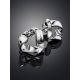 Sterling Silver ​Hammered Abstract Stud Earrings The Liquid, image , picture 2