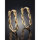 Double Twisted Hoop Earrings The Liquid, image , picture 2