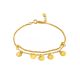 Boho Chic Gilded Silver Coin Charm Bracelet The Liquid, image 