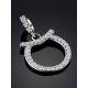 White Gold Diamond Taurus Sign Pendant, image , picture 2