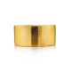 Contemporary Brush Finish Gold Plated Silver Ring The ICONIC, Ring Size: Adjustable, image , picture 3