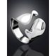 Glossy Silver Adjustable Ring The Liquid, Ring Size: Adjustable, image , picture 2