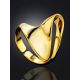 Fabulous Contemporary Gold Plated Silver Ring The Liquid, Ring Size: Adjustable, image , picture 2