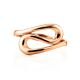 Rose Gold Plated Silver Ring The Liquid, Ring Size: 5.5 / 16, image , picture 2