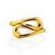 Glossy Gilded Silver Ring The Liquid, Ring Size: 11 / 20.5, image , picture 3