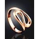 Rose Gold Plated Silver Ring The Liquid, Ring Size: 5.5 / 16, image , picture 3