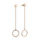 Chic Rose Gold Plated Silver Dangles The ICONIC, image 