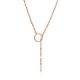 Rose Gold Plated Silver Tie Necklace The ICONIC, image 