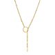 Gold Plated Silver Tie Necklace The ICONIC, image 