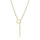 Gold Plated Silver Tie Necklace The ICONIC, image 