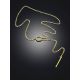 Gold Plated Silver Tie Necklace The ICONIC, image , picture 2