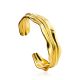 Chic Gold Plated Silver Cuff Bracelet The Liquid, image 