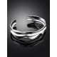 Textured Silver Cuff Bracelet The Liquid, image , picture 2