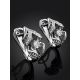 Classic White Gold Diamond Earrings, image , picture 2