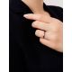 White Gold Ring With Two Toned Diamonds, Ring Size: 7 / 17.5, image , picture 7