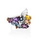 Fabulous Silver Ring With Mix Color Stones, Ring Size: 9.5 / 19.5, image , picture 4
