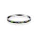 Playful Design Silver Enamel Bangle Bracelet, image , picture 3