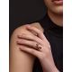 Chic Gold Garnet Ring The Flora, Ring Size: 6 / 16.5, image , picture 4