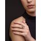 Chic Floral Design Gold Topaz Ring The Verbena, Ring Size: 8 / 18, image , picture 4